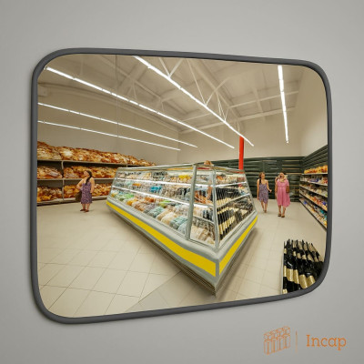 Купить сферическое зеркало безопасности 45х80 см онлайн с доставкой по Украине