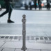 Купить чугунные антипарковочные столбики с замком 85х900 мм, темно серый антрацит, для бетонирования в Киеве, Львове, Одессе, Днепре