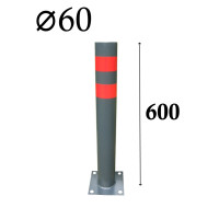 Дорожній огороджувальний стовпчик для паркування Ø60 ↕600 мм