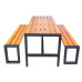 Купити стіл для вуличного кафе та лавочки LOFT