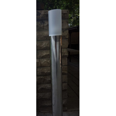 Светильник уличный парковый из нержавеющей стали Loft Ø80 ↕1000 2мм